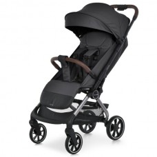 Коляска El Camino ROOVE ME 1230 Black дитяча прогулянкова, до 22 кг, PU колеса, 3 положення спинки, чохол, чорний