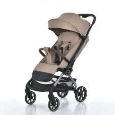 Коляска El Camino ROOVE ME 1230 Chocolate дитяча прогулянкова, до 22 кг, PU колеса, 3 положення спинки, чохол, коричневий