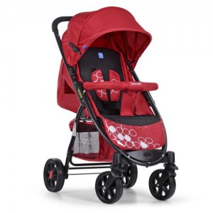 Прогулочная детская коляска Bambi M 3409-3-2, красный