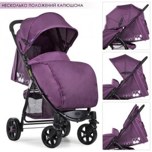 Прогулочная детская коляска Bambi M 3409-9, фиолетовый