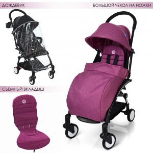 Дитяча прогулянкова коляска Bambi M 3548-9-2 YOGA, фіолетовий