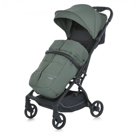 Коляска детская ME 1118 MUSE Khaki Green до 22 кг, прогул., регул.ручка, 3 пол.спинки, чорн.рама, хакі Коляска детская ME 1118 MUSE Khaki Green до 22 кг, прогул., регул.ручка, 3 пол.спинки, чорн.рама, хакі