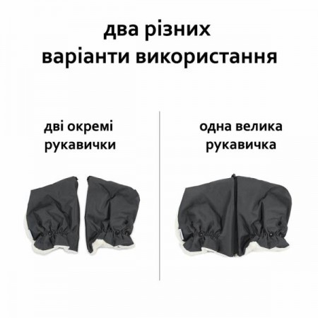 Перчатки-муфта для коляски Hauck Grab Me 61849-3 Перчатки-муфта для коляски Hauck Grab Me 61849-3