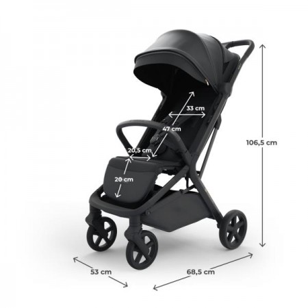 Прогулянкова коляска Kinderkraft Nubi 3 Midnight Black KSNUBI03BLK0000