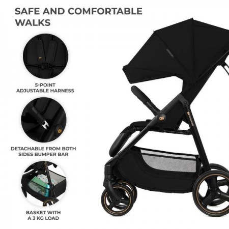 Прогулянкова коляска Kinderkraft Trig 3 Onyx Black KSTRIG03BLK0000