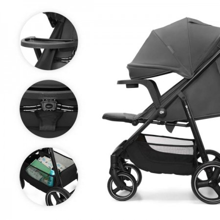 Прогулянкова коляска Kinderkraft Trig 3 Tray Grey KSTRIG03GRY000T