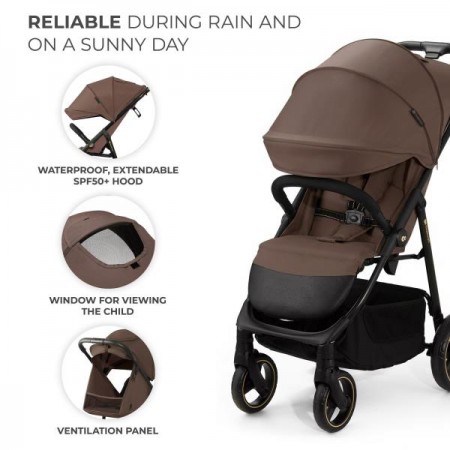 Прогулянкова коляска Kinderkraft Trig 3 Коричневий KSTRIG03BRW0000