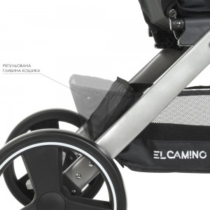 Прогулочная коляска El Camino ME 1053N DYNAMIC PRO Onyx, темно-серый