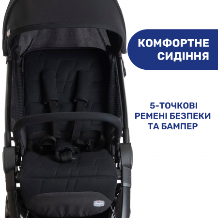 Прогулянкова коляска Chicco WE арт. 79885.95 колір Чорний Прогулянкова коляска Chicco WE арт. 79885.95 колір Чорний