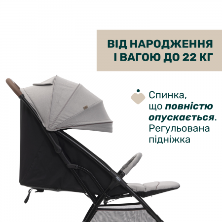 Прогулянкова коляска Glee арт. 87068.43 колір Сірий Прогулянкова коляска Glee арт. 87068.43 колір Сірий