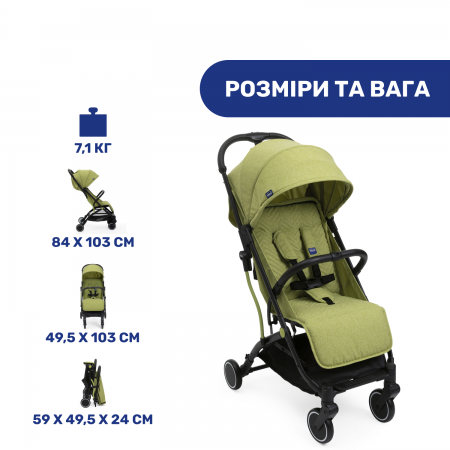 Прогулянкова коляска Trolley Me арт. 79865.55 колір Салатовий Прогулянкова коляска Trolley Me арт. 79865.55 колір Салатовий