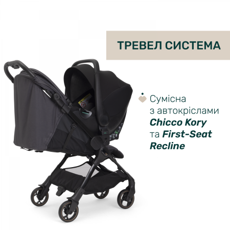 Прогулянкова коляска We 2 арт. 87167.31 колір Чорний