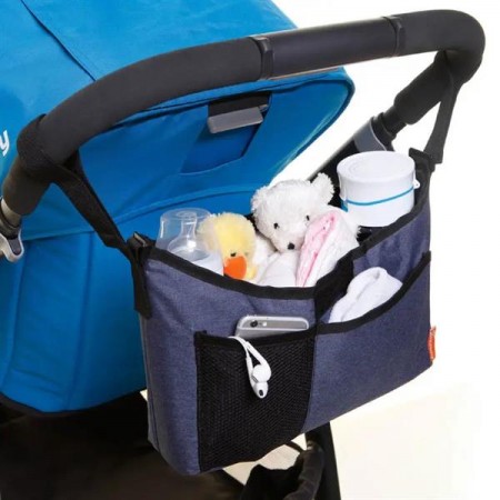 Сумка для коляски DreamBaby On The Go синій джинс F2256
