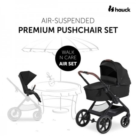 Універсальна коляска 2 в 1 Hauck Walk N Care Air чорний 16547-8