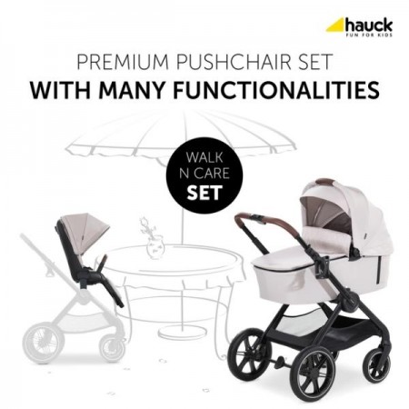 Универсальная коляска 2 в 1 Hauck Walk N Care бежевый 16546-1 Универсальная коляска 2 в 1 Hauck Walk N Care бежевый 16546-1