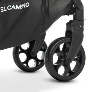 Универсальная коляска 2 в 1 El Camino ME 1085 SAGA Denim Black, черный