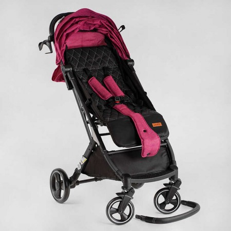 Візок прогулянковий дитячий "JOY" Comfort L-20115 колір РОЖЕВИЙ, рама сталь з алюмінієм, футкавер, підсклянник, телескопічна радиоуправлениичка