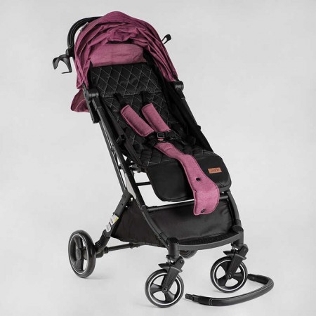 Візок прогулянковий дитячий "JOY" Comfort L-30201 колір ФІОЛЕТОВИЙ, рама сталь з алюмінієм, футкавер, підсклянник, телескопічна радиоуправлениичка