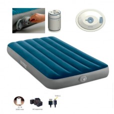 Надувной матрас BabyToys 64187 с насосом, 99х191 см Надувной матрас BabyToys 64187 с насосом, 99х191 см