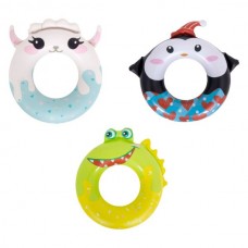 Надувной круг BabyToys 35168, 3 вида животных для бассейна 4-8 лет