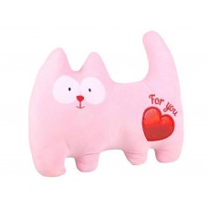 Мягкая игрушка подушка Котик Лапочка 35 см, с вышивкой, Копица 00295-999 Мягкая игрушка подушка Котик Лапочка 35 см, с вышивкой, Копица 00295-999