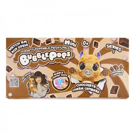 Bubble Pops Мягкая игрушка мини "Шоколадная капибара", 2312005/11 Размер игрушки: 20 см Bubble Pops Мягкая игрушка мини "Шоколадная капибара", 2312005/11 Размер игрушки: 20 см