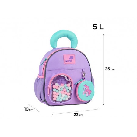 Детский рюкзак My Little Pony, 25×23×10 см, анатомическая спинка, Kite LP26-2737XXS