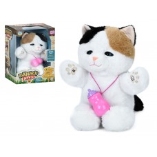 Мягкая интерактивная игрушка Котенок Cute Furry 32 см, реагирует на бутылочку, Limo Toy M 6210 I UA
