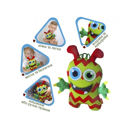 Игрушка мягконабивная Монстрик зеленый Macik МС 090102-07 Игрушка мягконабивная Монстрик зеленый Macik МС 090102-07