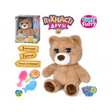 Мягкая игрушка Мишка 31см, сенсорный, на батарейке, Limo Toy M5952IUA