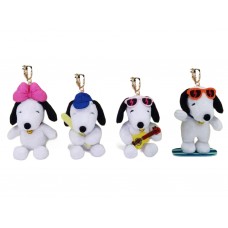Брелок м’яка іграшка Snoopy, 10 см, з аксесуарами, 4 види (ціна за 1шт) TJ778