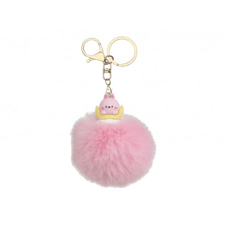 Брелок-помпон з хутра PomPom Angel Pet, близько 8 см, з фігуркою, 4 види (ціна за 1шт) ZiBi ZB.706701