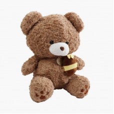 Мягкая игрушка медведик BabyToys 29х26х37 см с бочкой меда Мягкая игрушка медведик BabyToys 29х26х37 см с бочкой меда