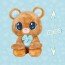 Мягкая игрушка Peekapets Коричневый мишка 30 см Мягкая игрушка Peekapets Коричневый мишка 30 см