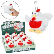 Мягкая игрушка Q315 курица 12см, музыка, выдувающий шарик, брелок, бат(табл), 9шт в дисплее Мягкая игрушка Q315 курица 12см, музыка, выдувающий шарик, брелок, бат(табл), 9шт в дисплее