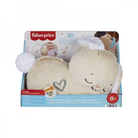 Мягкая игрушка "Сладкие сны зайчата" Ночник Fisher-Price , Размер упаковки 13 x 26 x 18 см