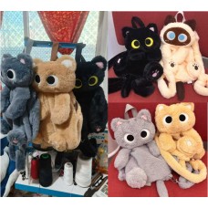 Мягкая игрушка Котик BabyToys рюкзак 35см холлофайбер