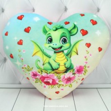 Сердечко Дракоша 3 Копиця Размеры: 35x44x12 см; Изготовлены в Украине из качественных, гипоаллергенных, сертифицированных материалов, легкие в уходе.