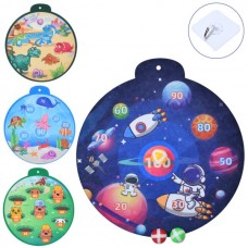 Дартс на липучке BabyToys MR 1328, 36 см, 3 мяча Дартс на липучке BabyToys MR 1328, 36 см, 3 мяча