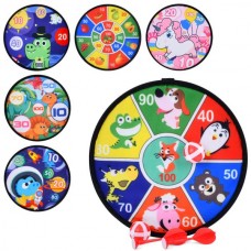 Дартс детский BabyToys MR 1330 на липучке с мячами и дротиками Дартс детский BabyToys MR 1330 на липучке с мячами и дротиками
