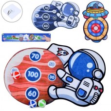 Детский дартс на липучке BabyToys MR 1332 космос с 3 мячами Детский дартс на липучке BabyToys MR 1332 космос с 3 мячами