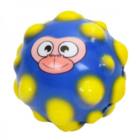 Детский фомовый мяч BabyToys MS 4309 антигравитационный с животными, 6 см