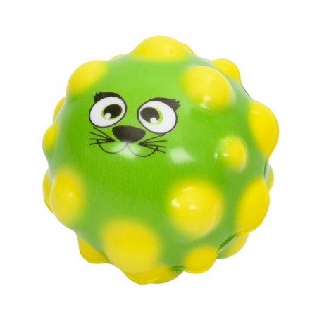 Детский фомовый мяч BabyToys MS 4309 антигравитационный с животными, 6 см
