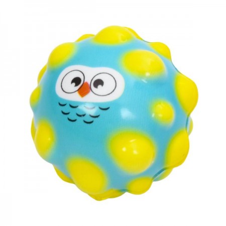 Детский фомовый мяч BabyToys MS 4309 антигравитационный с животными, 6 см