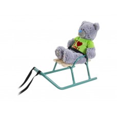 Санки игрушечные Балу, бирюзовые, с ремнем безопасности, Vitan 2030039