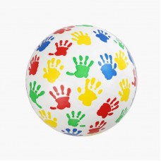 Детский мяч резиновый BabyToys 19 см разноцветный