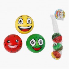 Детский резиновый мяч BabyToys 6 см разные цвета набор 3 шт