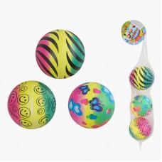 Детский мяч резиновый BabyToys 6 см, набор 3 шт разные цвета