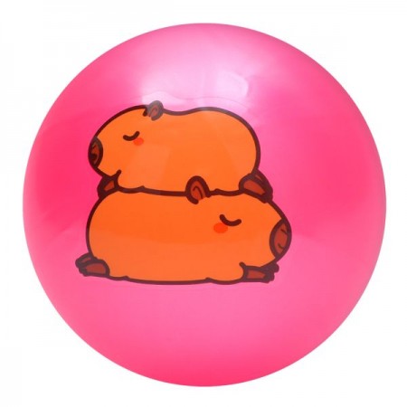 Детский мяч BabyToys MS 3775 с капибарой, 9 дюймов, ПВХ Детский мяч BabyToys MS 3775 с капибарой, 9 дюймов, ПВХ