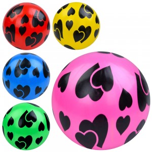 Мяч детский MS 3987 9 дюймов, ПВХ, 57-63г, 5цветов, 1вид, 10шт в пакете